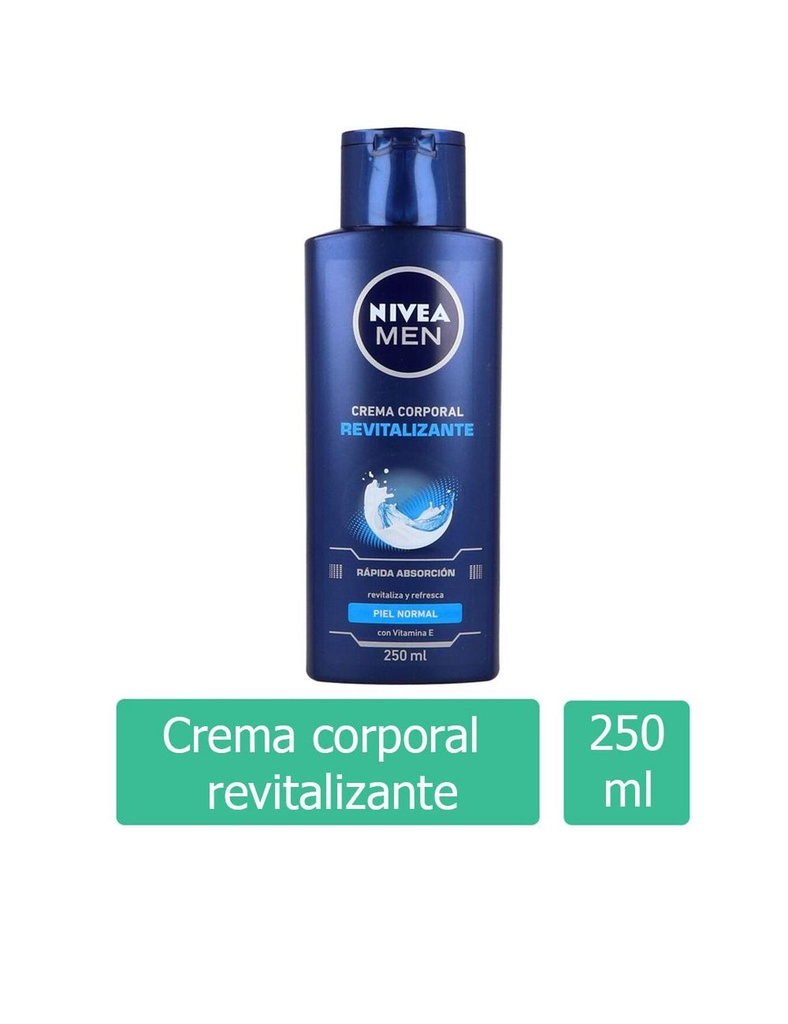 Crema Nivea Body Milk Men Revitalizante 250G 
