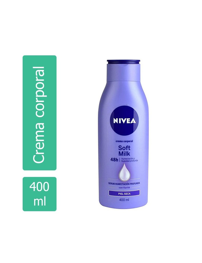 Crema Nivea Soft Milk Seca 400 Ml 