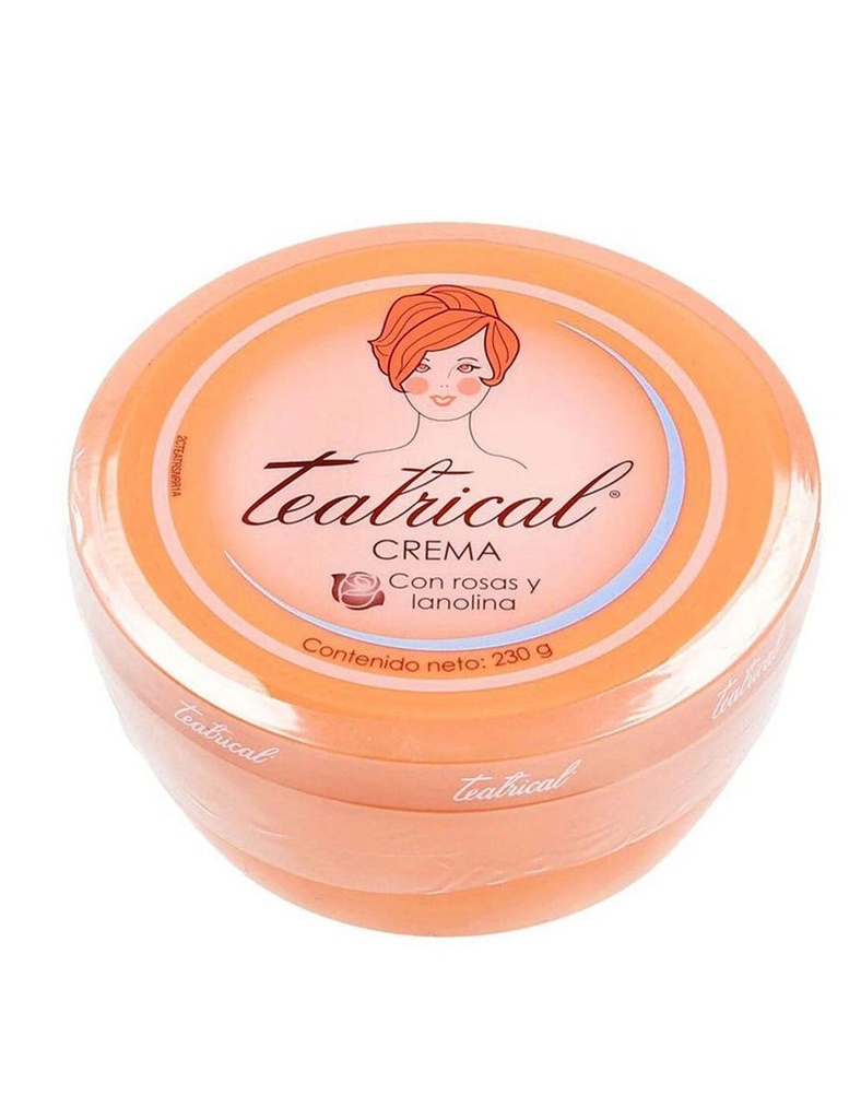 Crema Teatrical Sólida Lanolina-Rosas 230 G 