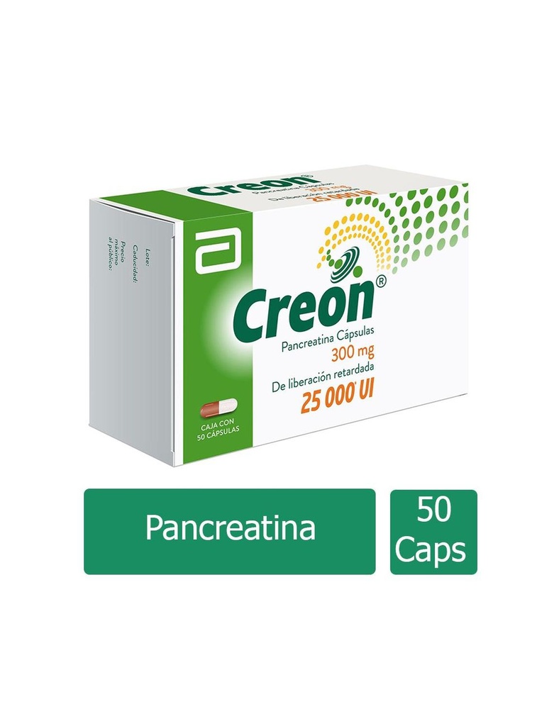 Creon 300 Mg 25000 UI 50 Cápsulas 