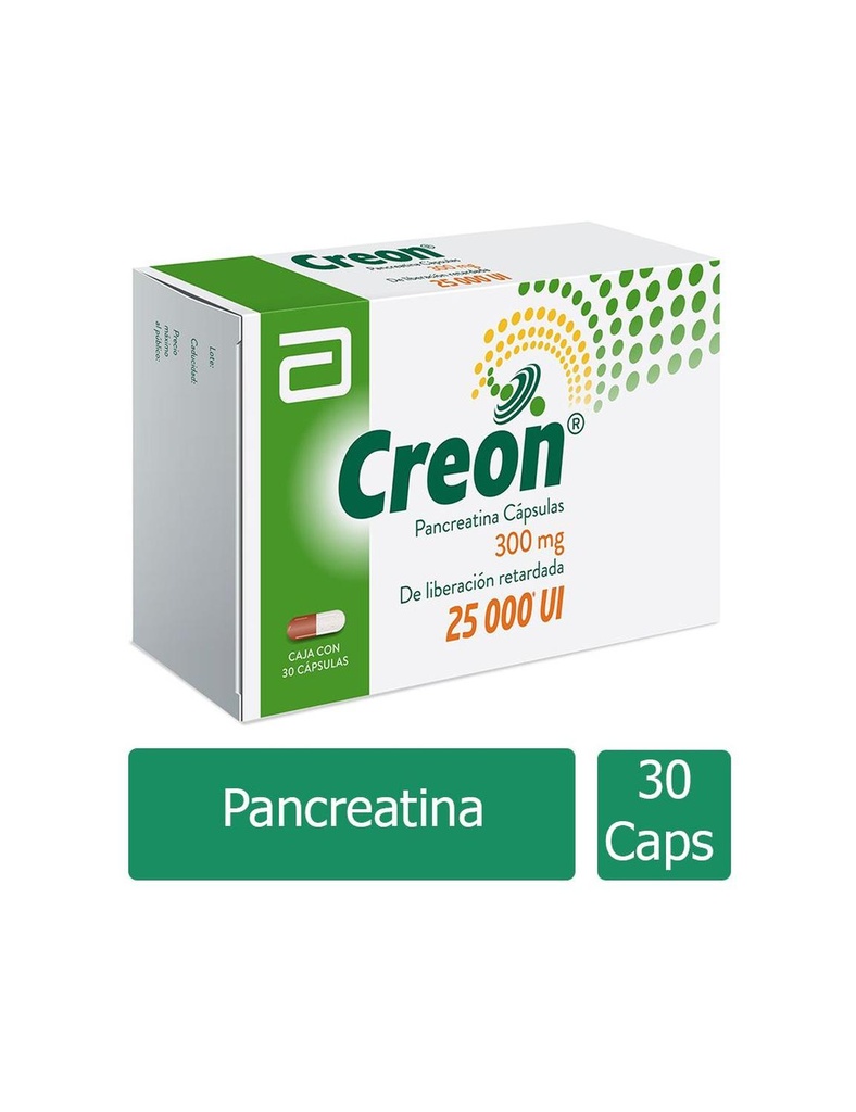 Creon 300 Mg 25000 UI 30 Cápsulas 
