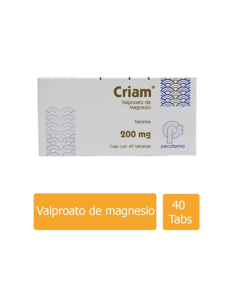 [7501384504380] Criam 200 Mg 40 Tabletas 