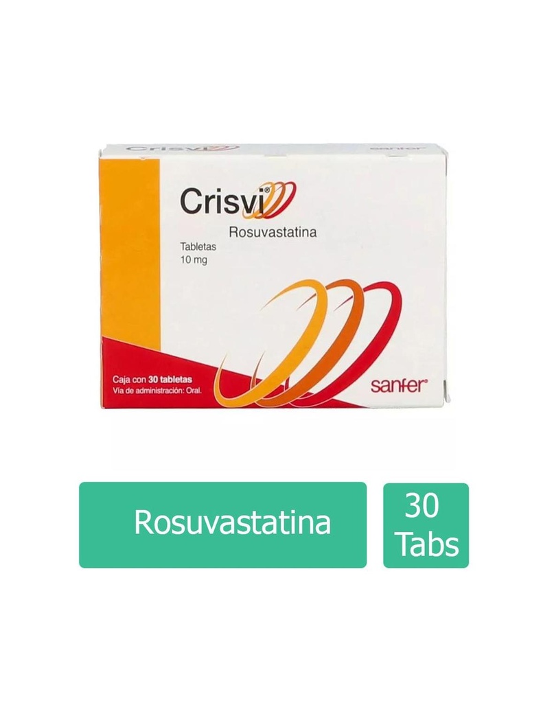 Crisvi 10 Mg 30 Tabletas 