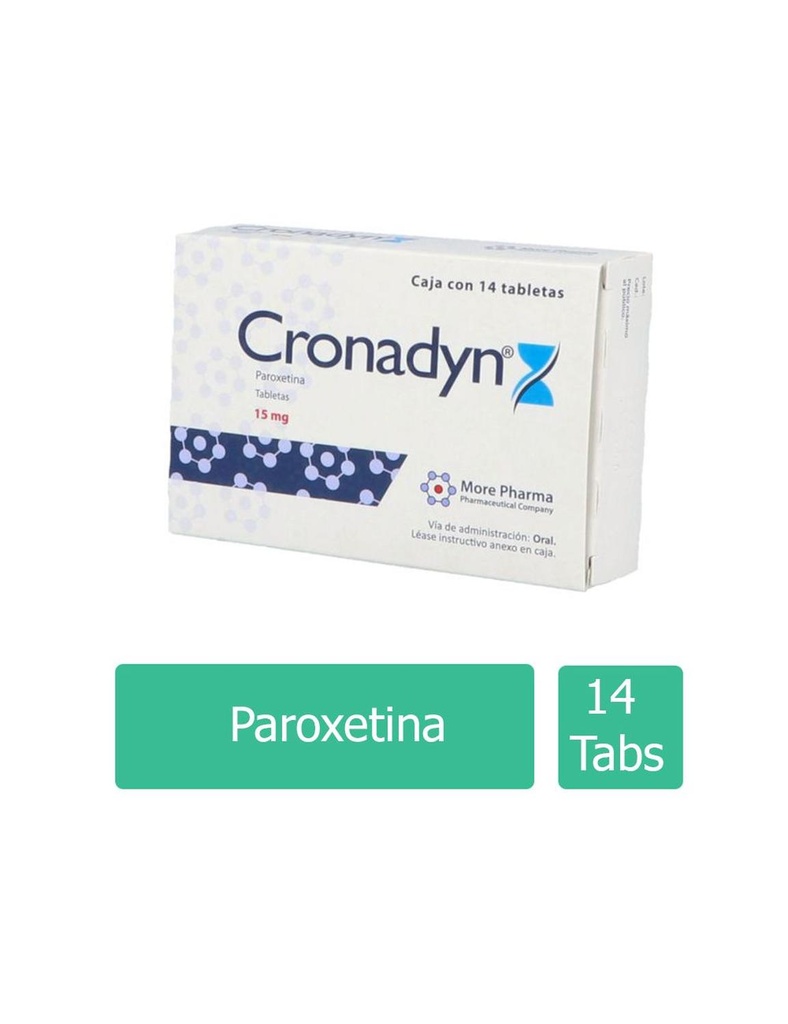 [7502246640611] Cronadyn 15 Mg 14 Tabletas 