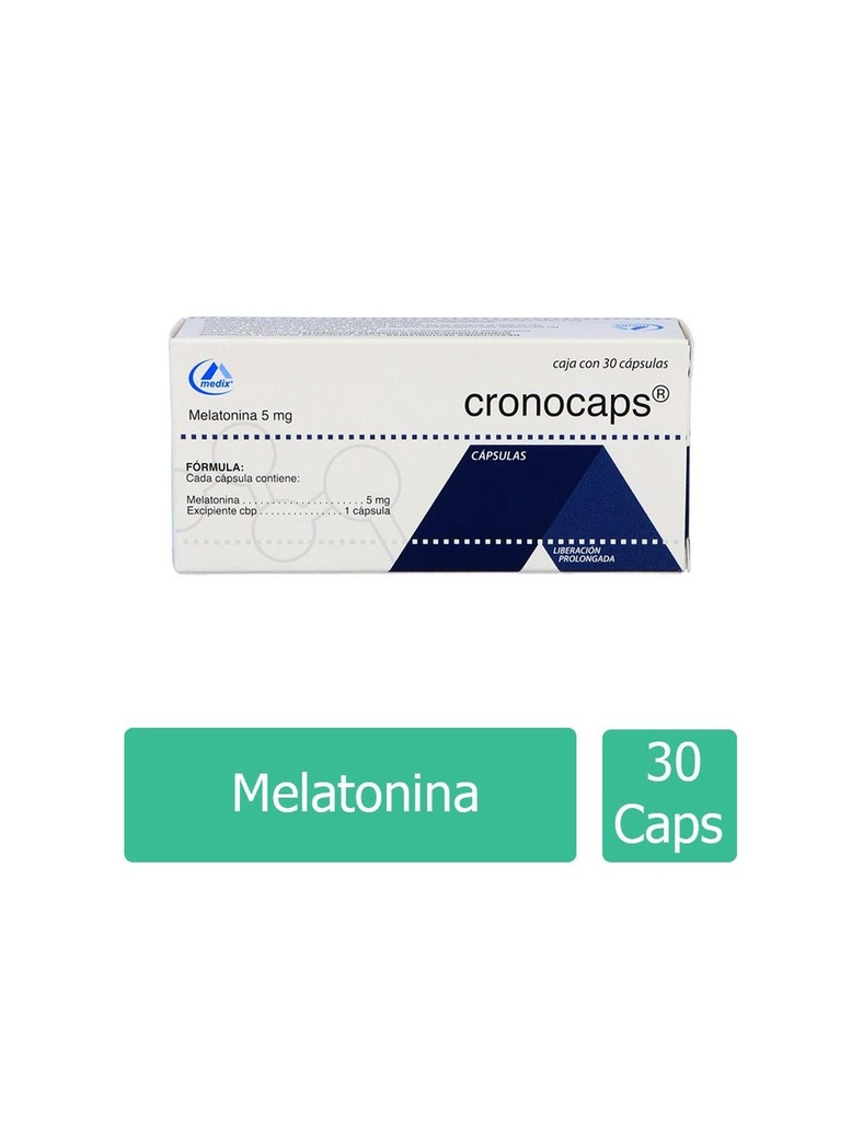 [7501293200656] Cronocaps 5 Mg 30 Cápsulas Melatonina
