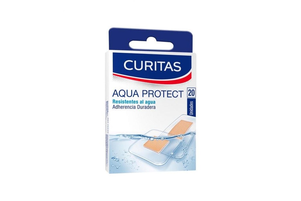 Curitas Aqua Protect Resistentes al Agua 20 Piezas 