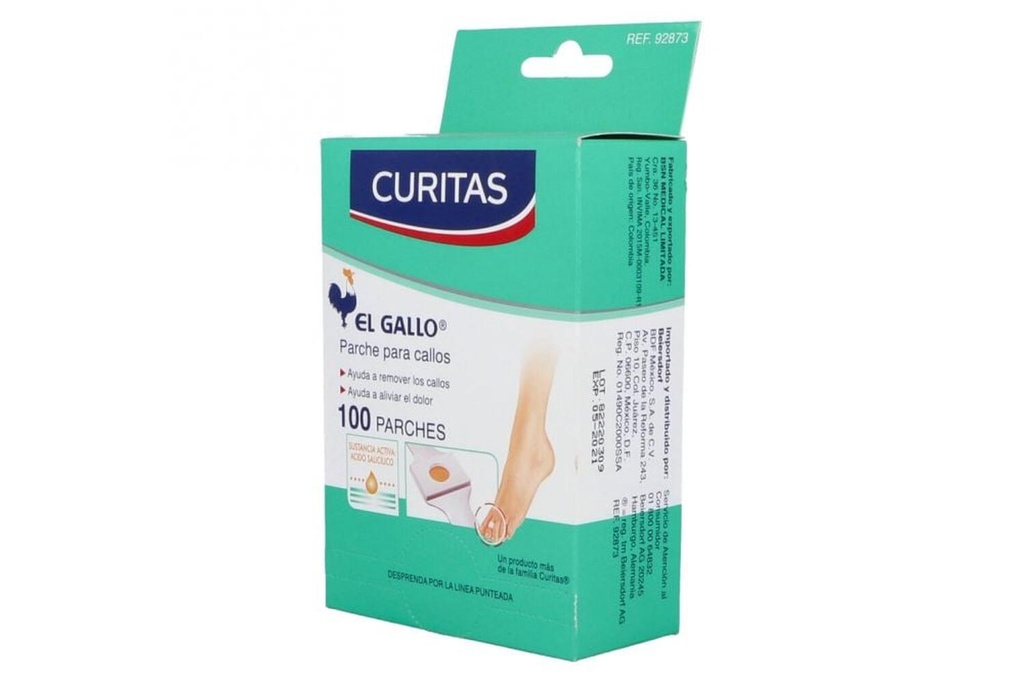 Parche Curitas El Gallo 100 Piezas 