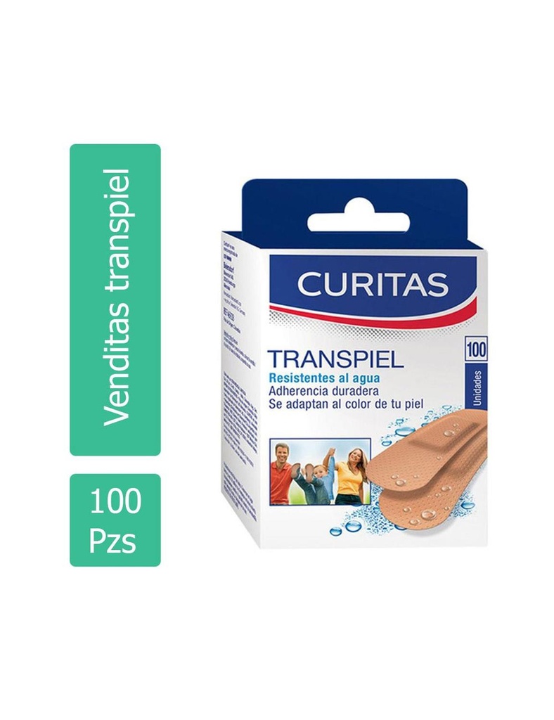 [7702003476594] Curitas Transpiel Resistentes al Agua 100 Piezas 