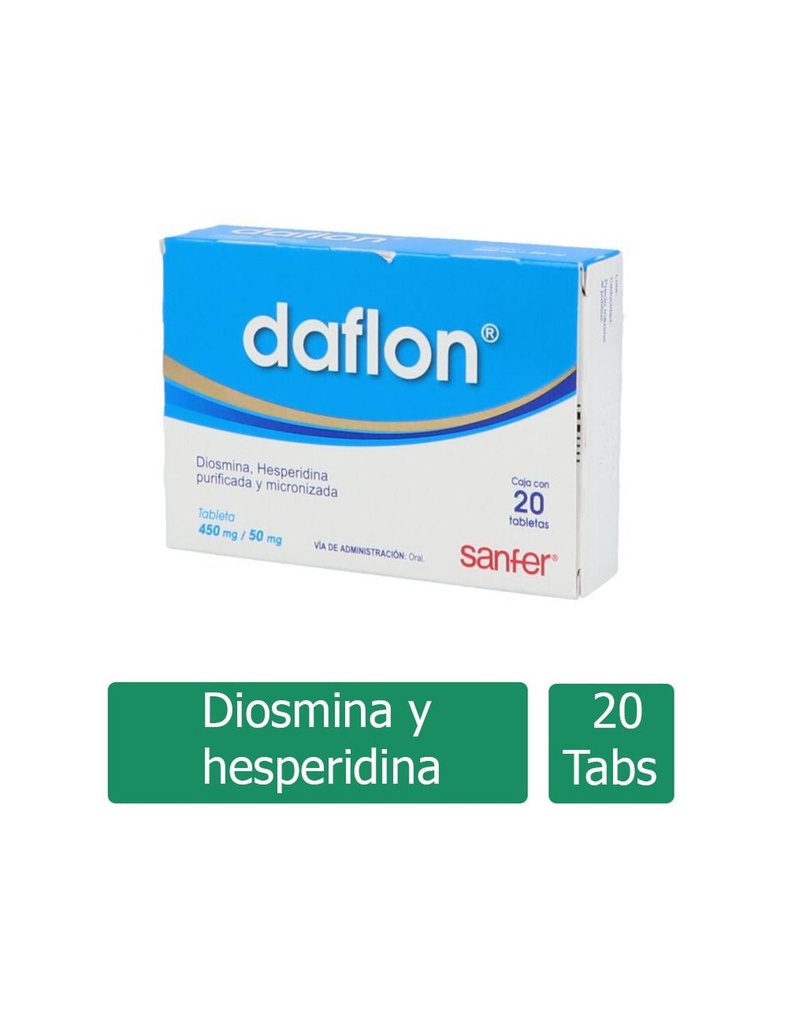 Daflon 500 Mg 20 Tabletas 
