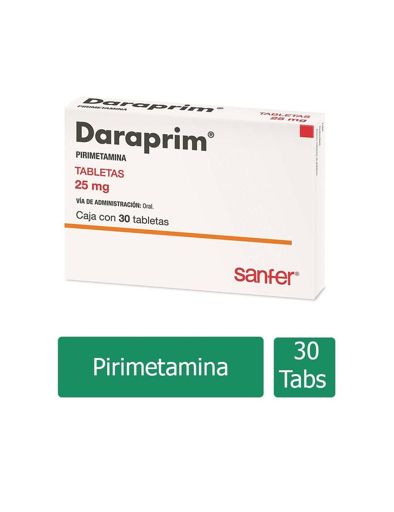 Daraprim 25 Mg 30 Comprimidos 