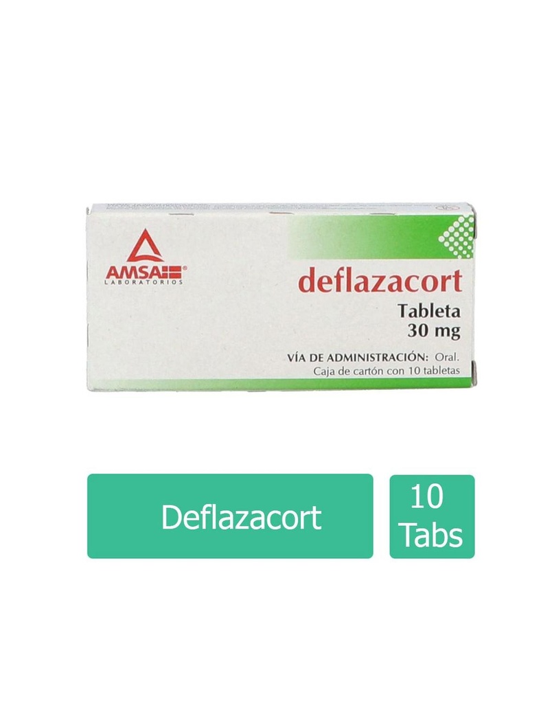Deflazacort 30 Mg 10 Tabletas Genérico Amsa 