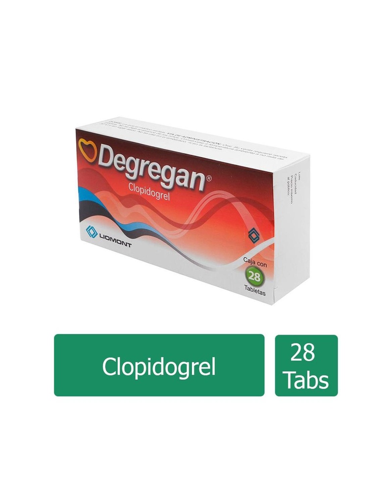 Degregan 75 Mg 28 Tabletas 