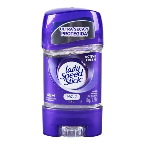 Desodorante Lady Speed Stick Double Defense Active Fresh Gel 65 G 