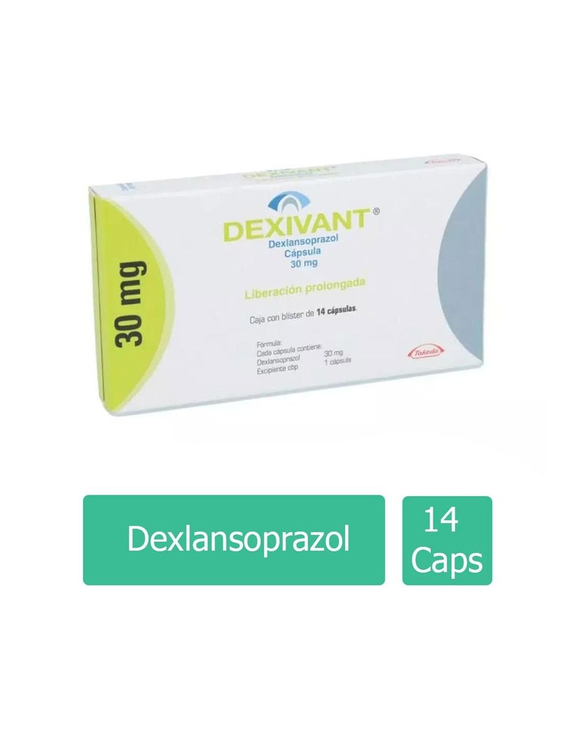 Dexivant Liberación Retardada 30 Mg 14 Cápsulas 
