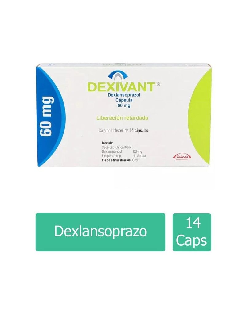 Dexivant Liberación Retardada 60 Mg 14 Cápsulas 