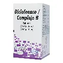 Diclofenaco / Complejo B 50 Mg/50Mg/50Mg/1 Mg Caja Con Frasco Con 30 Tabletas