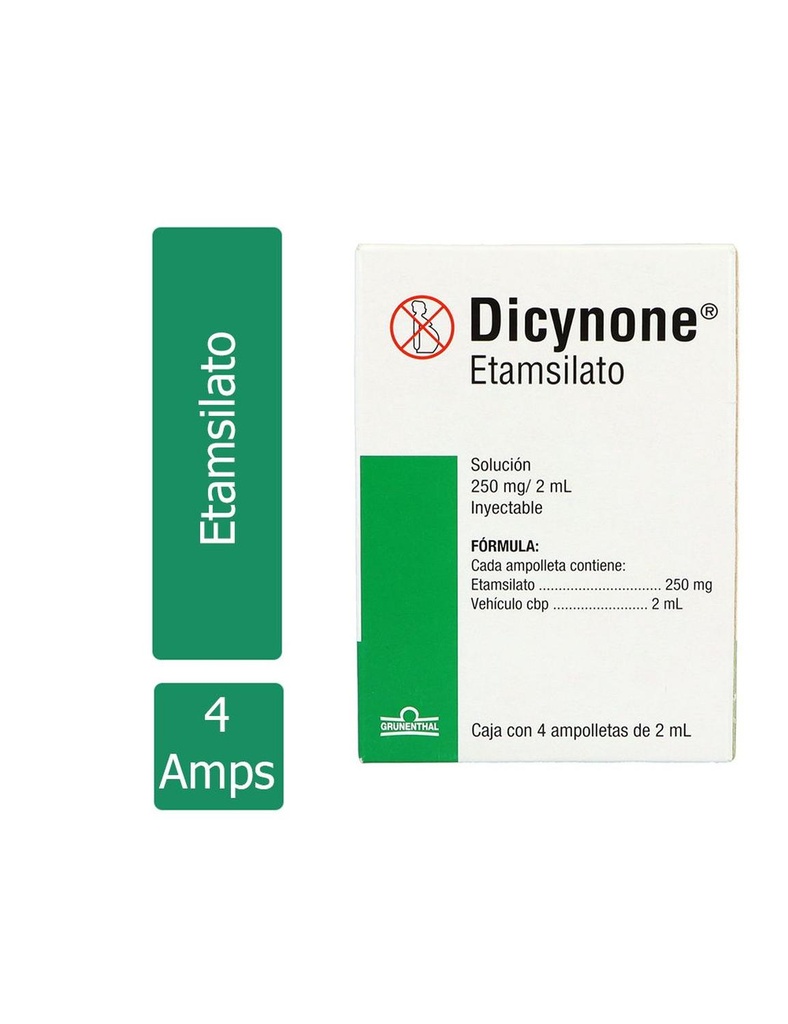 Dicynone 250 Mg 4 Ampolleta 2 Ml 