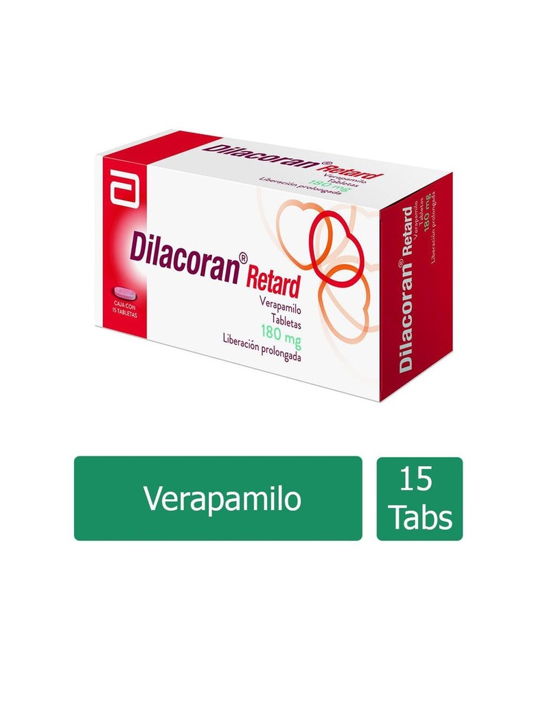 Dilacoran Retard 180 Mg 15 Tabletas 