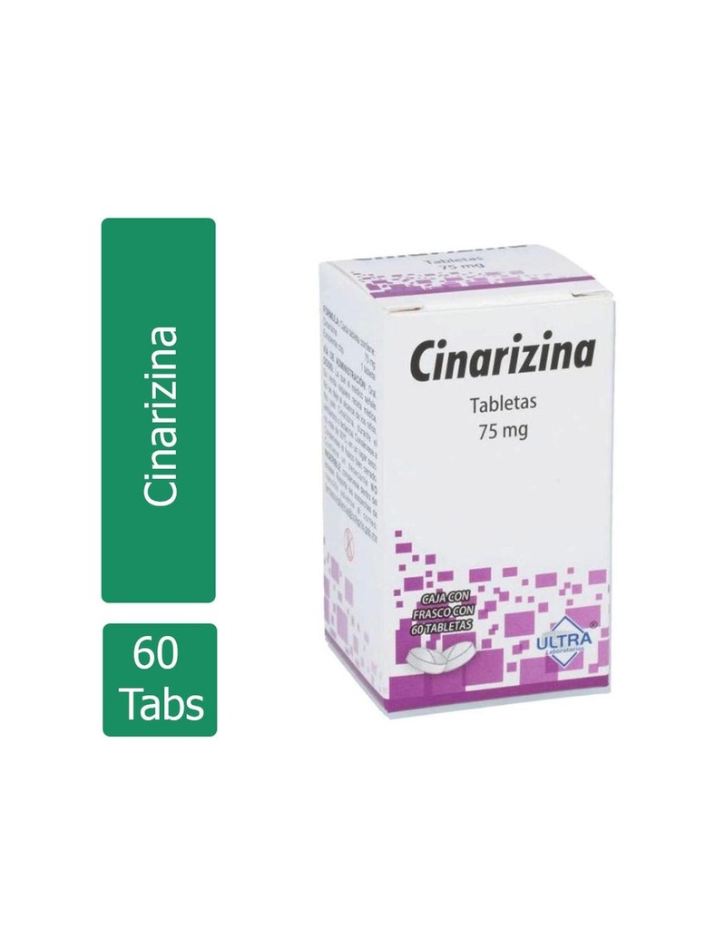 Cinarizina 75 Mg 60 Tabletas Genérico Ultra Lab 