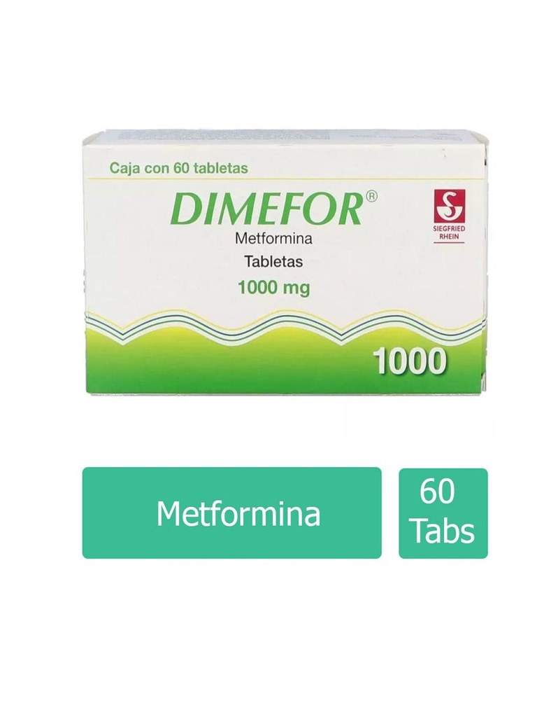 Dimefor 1000 Mg 60 Tabletas 