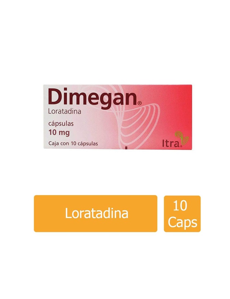 Dimegan 10 Mg 10 Cápsulas 