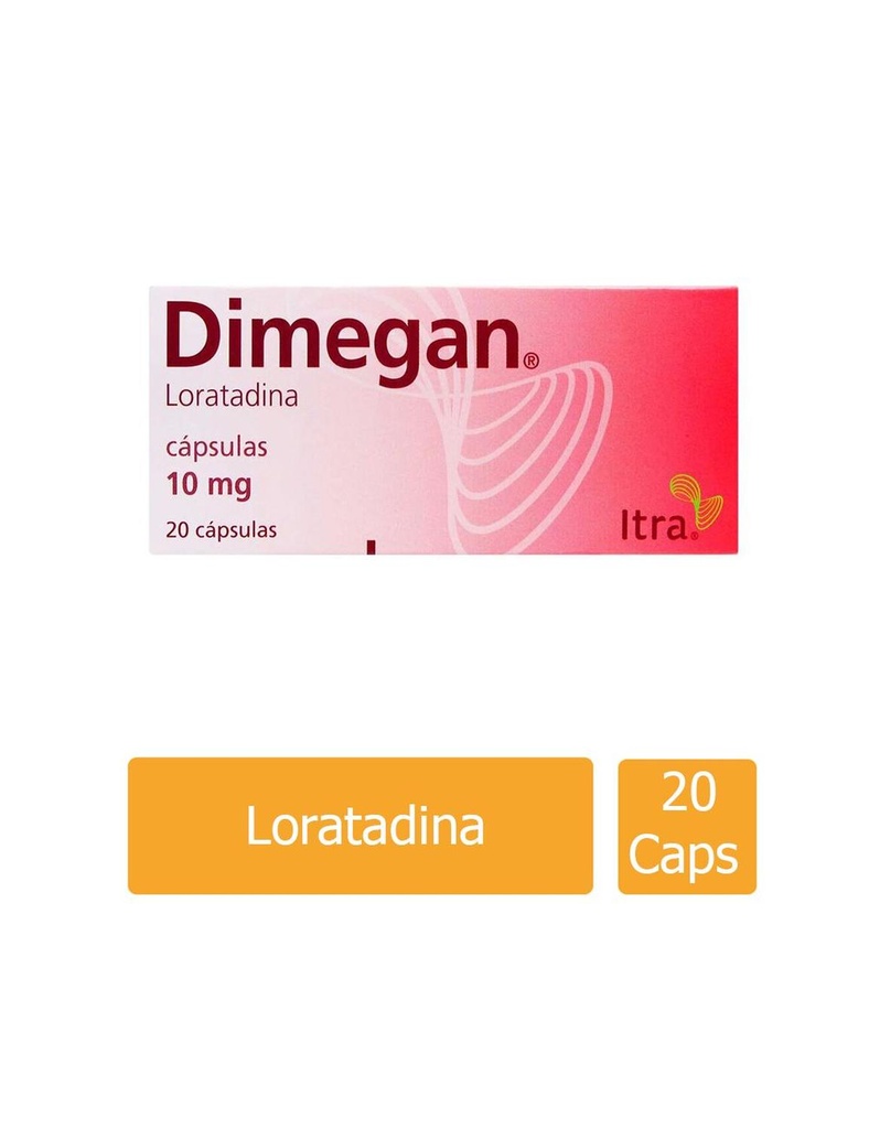 Dimegan 10 Mg 20 Cápsulas 