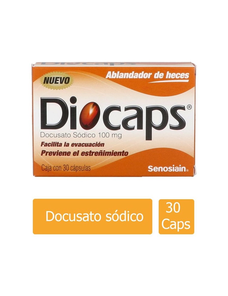 Diocaps 100 Mg 30 Cápsulas 