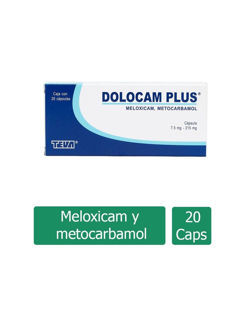Dolocam Plus 7.5/215 Mg 20 Cápsulas 