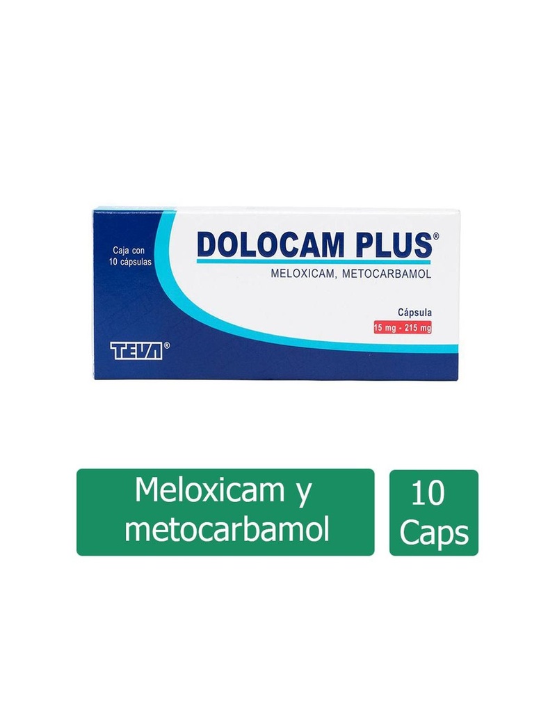 Dolocam Plus 15/215 Mg 10 Cápsulas 