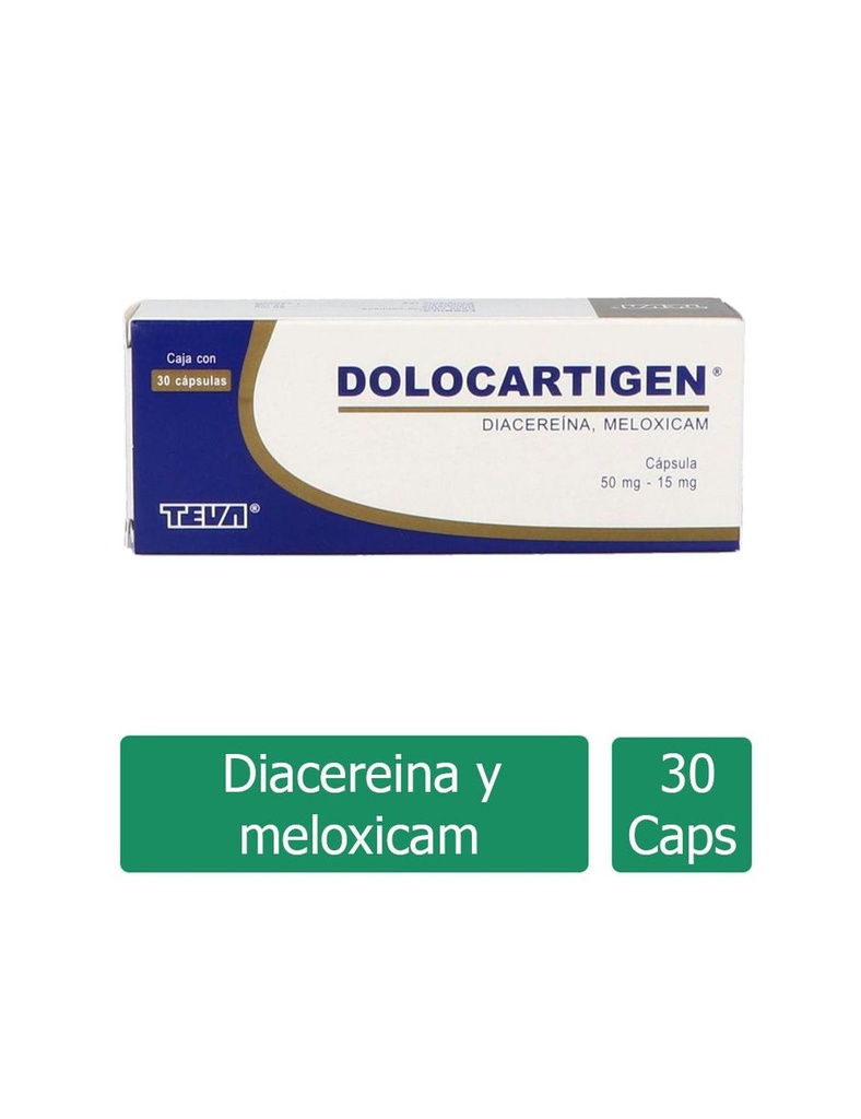 Dolocartigen 50 Mg/15 Mg Caja Con 30 Cápsulas