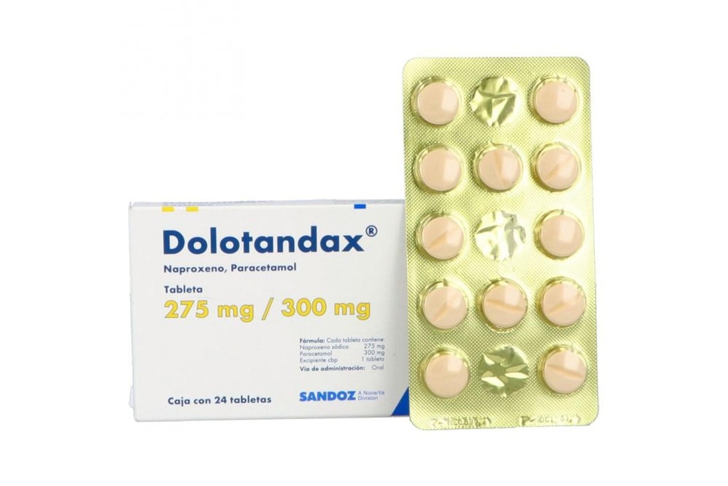 Dolotandax 275/300 Mg 24 Grageas 