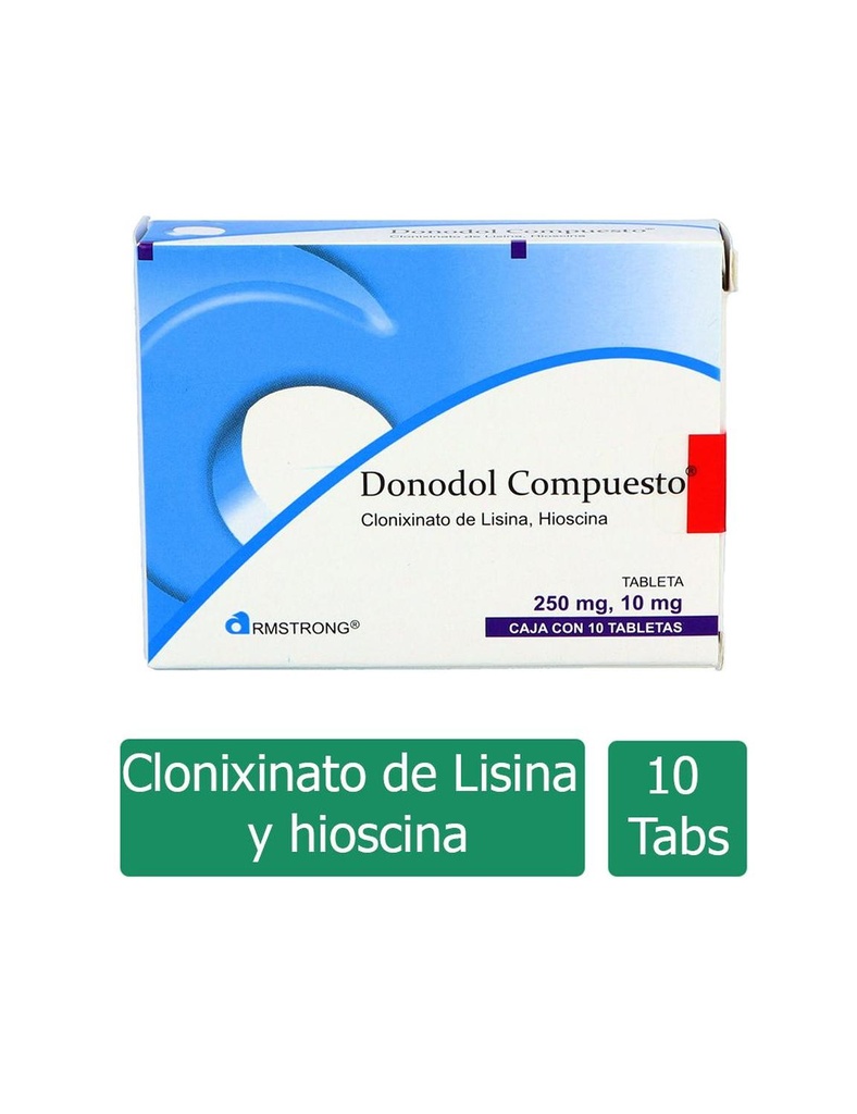 Donodol Compuesto 250 Mg 10 Tabletas 