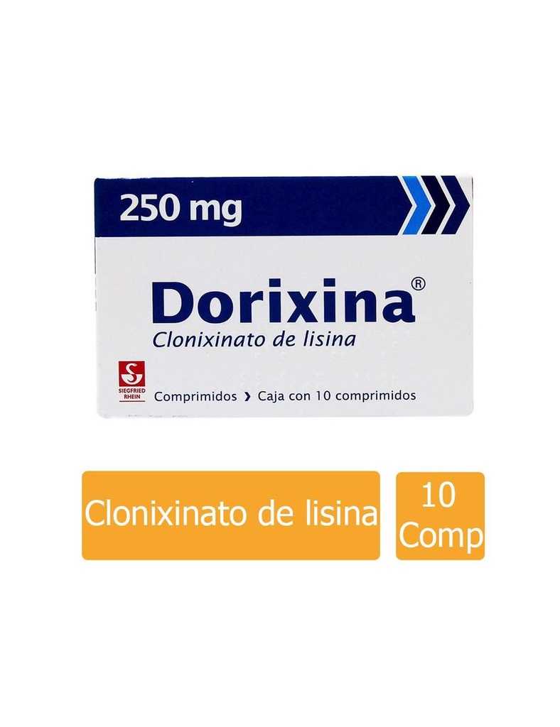 Dorixina Forte 250 Mg 10 Tabletas 