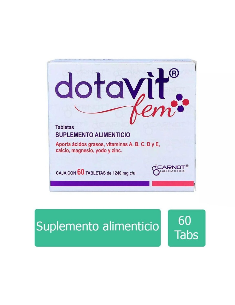 Dotavit Fem Suplemento Alimenticio 60 Tabletas 
