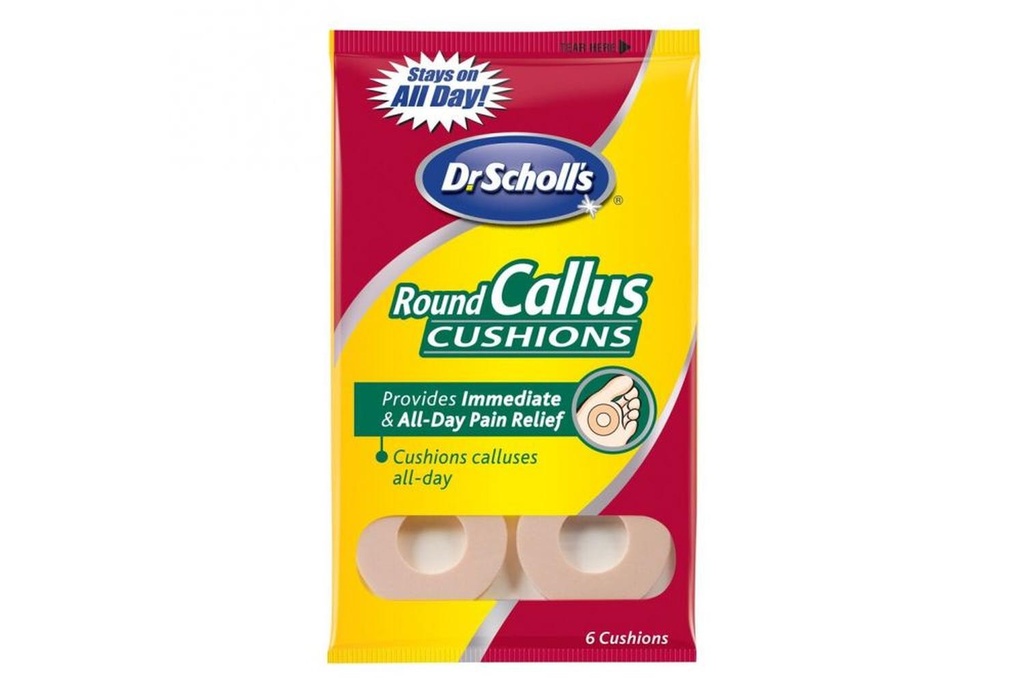 Parche Scholl Hule Espuma Para Callos 6 Piezas 