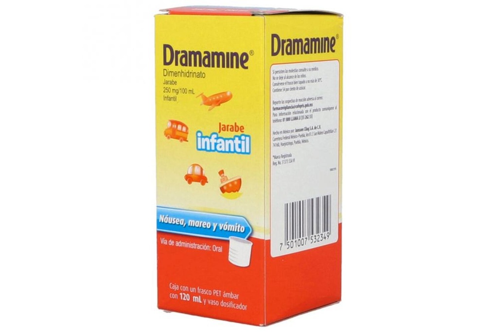 [7501007532349] Dramamine 250 Mg Jarabe 120 Ml 