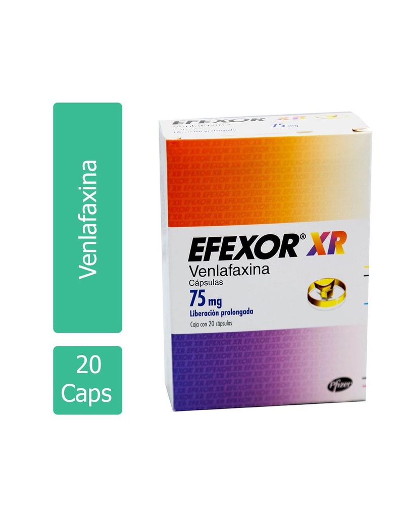 Efexor Xr 75 Mg 20 Cápsulas 