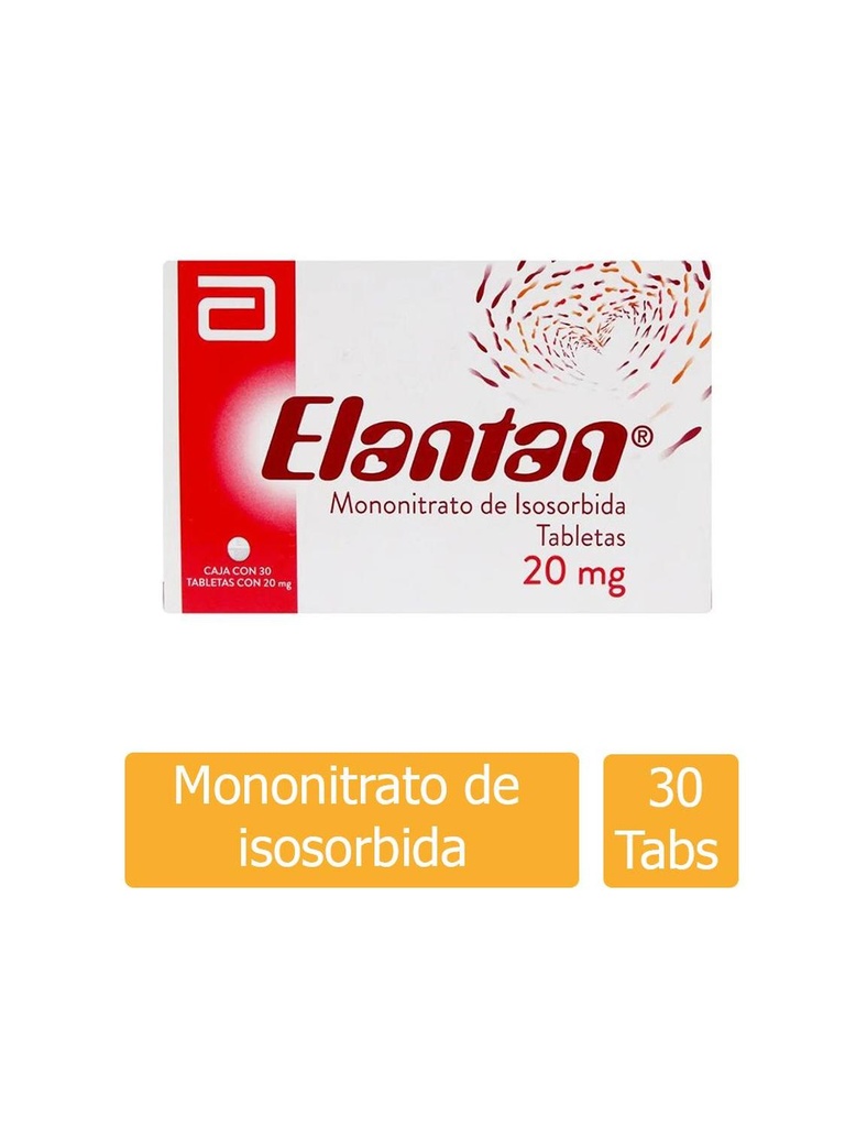 Elantan 20 Mg 30 Tabletas 