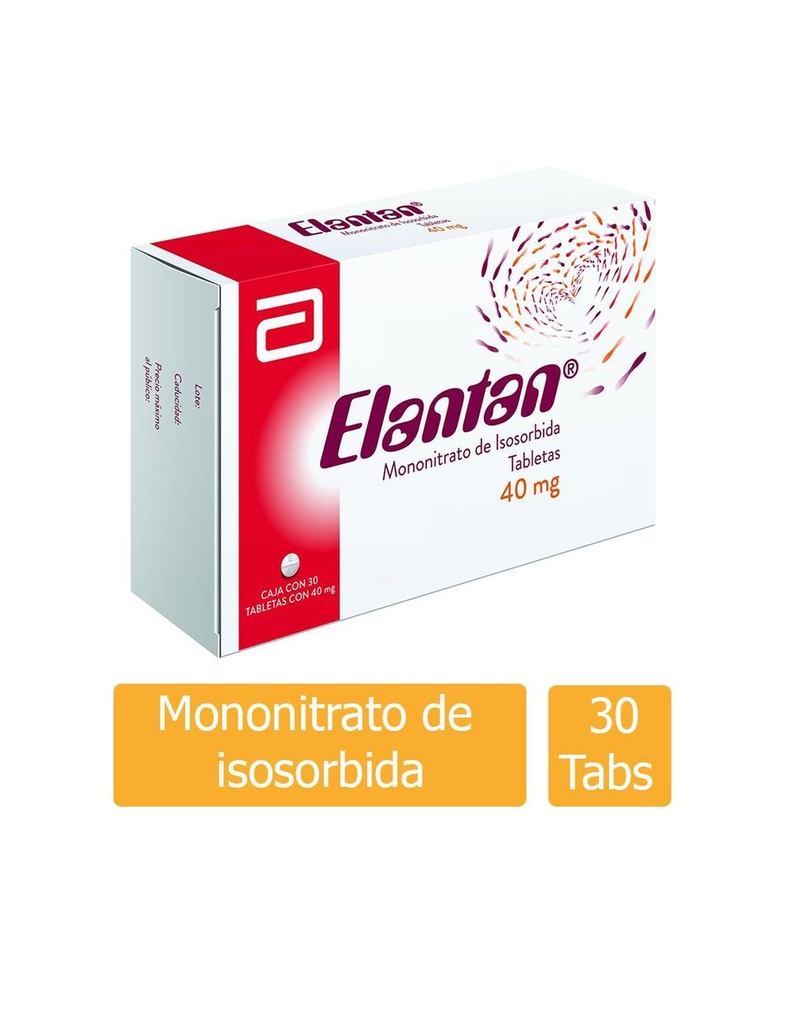 Elantan 40 Mg 30 Tabletas 