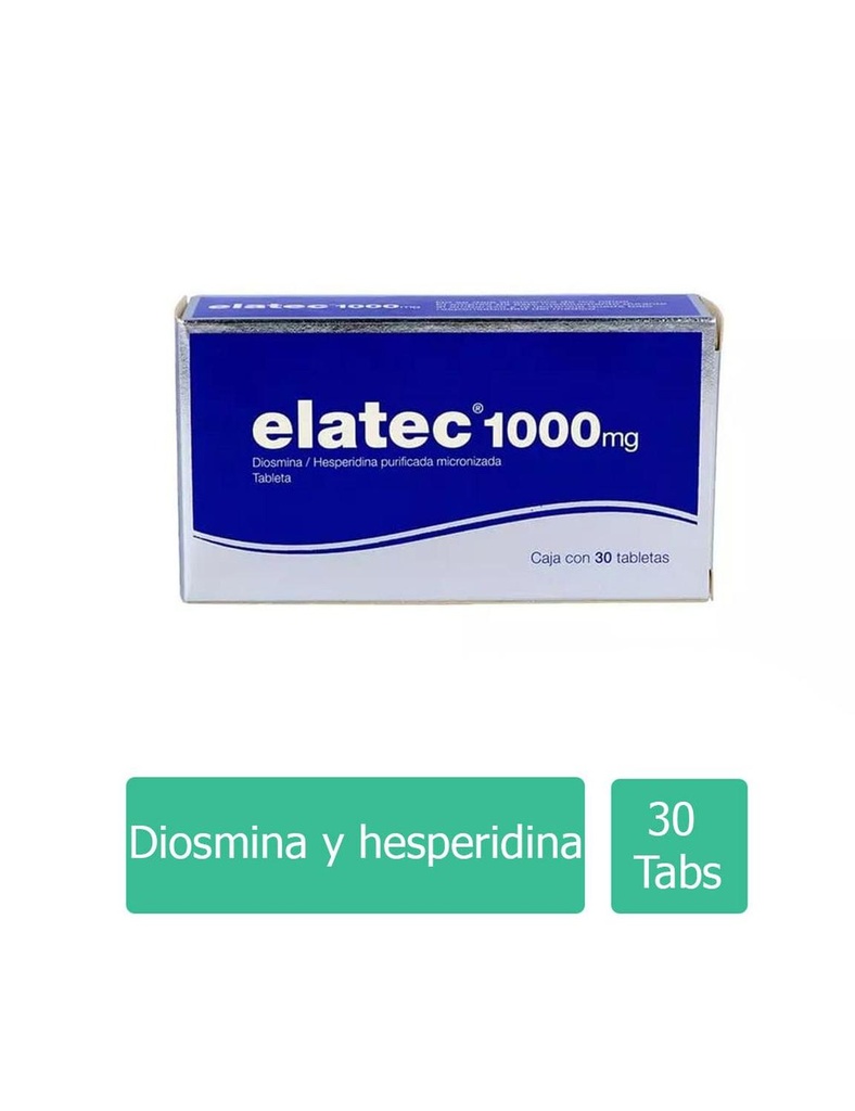 Elatec 1000 Mg 30 Tabletas 