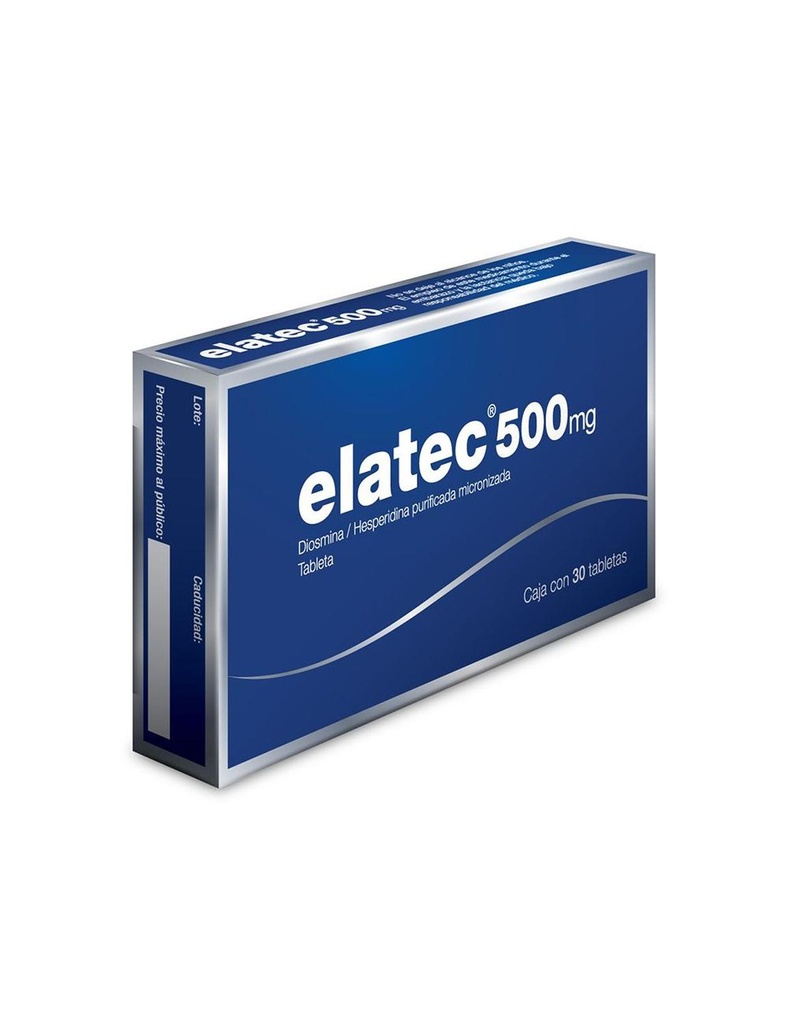Elatec 500 Mg 30 Grageas 