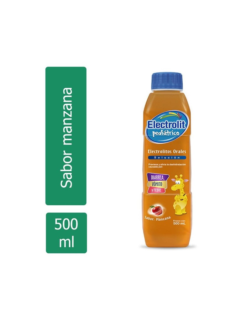 Electrolit Pediátrico Botella Con 500 Ml Sabor Manzana