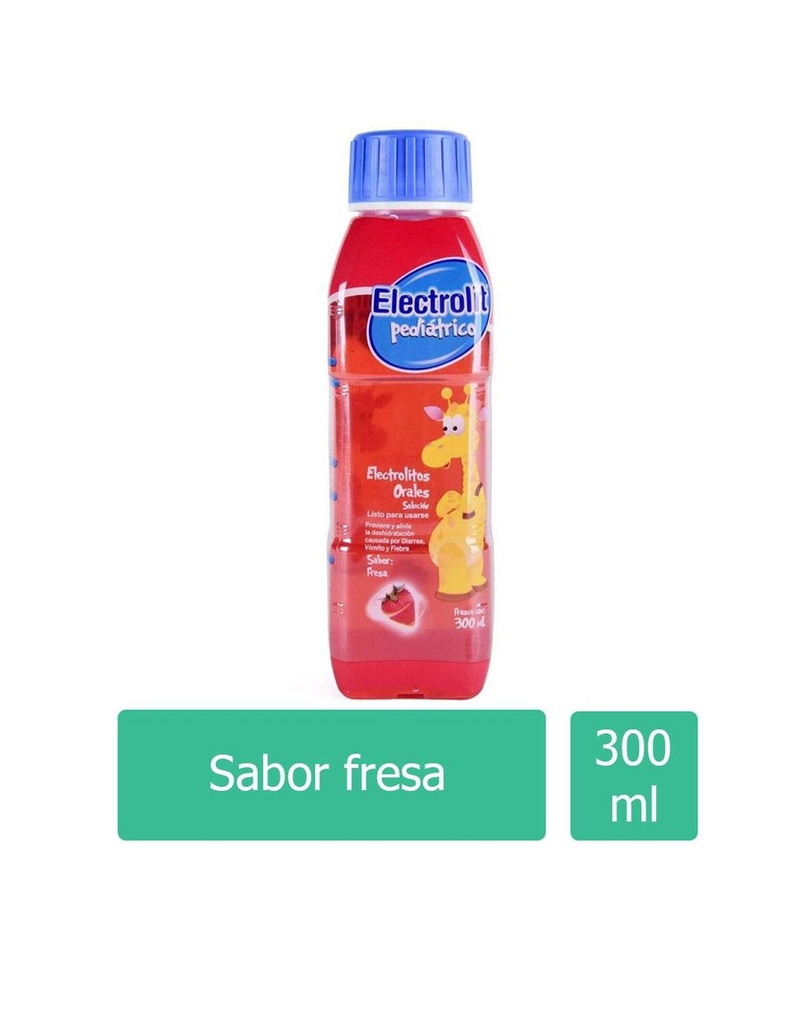 Electrolit Pediátrico Suero Oral Botella Con 300Ml Sabor Fresa