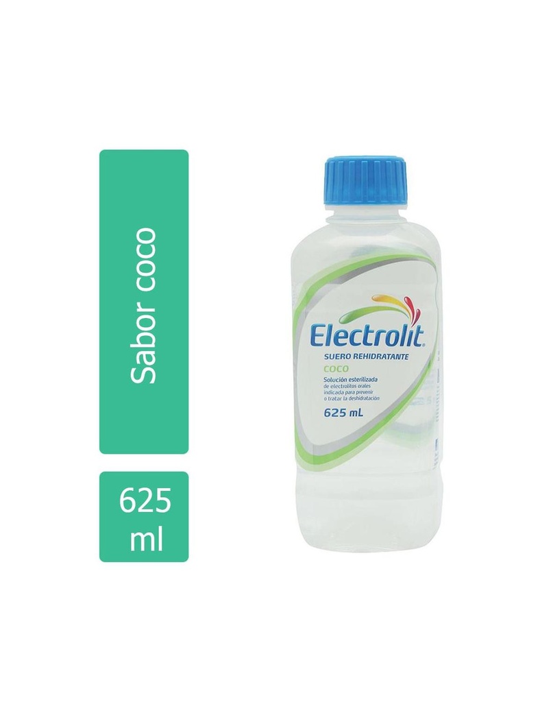 Electrolit Suero Rehidratante Botella Con 625 Ml Sabor Coco