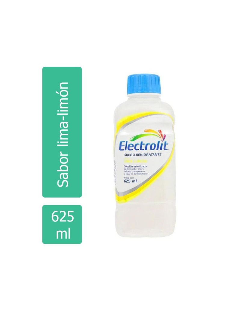 Electrolit Suero Rehidratante Botella Con 625 Ml Sabor Lima-Limón