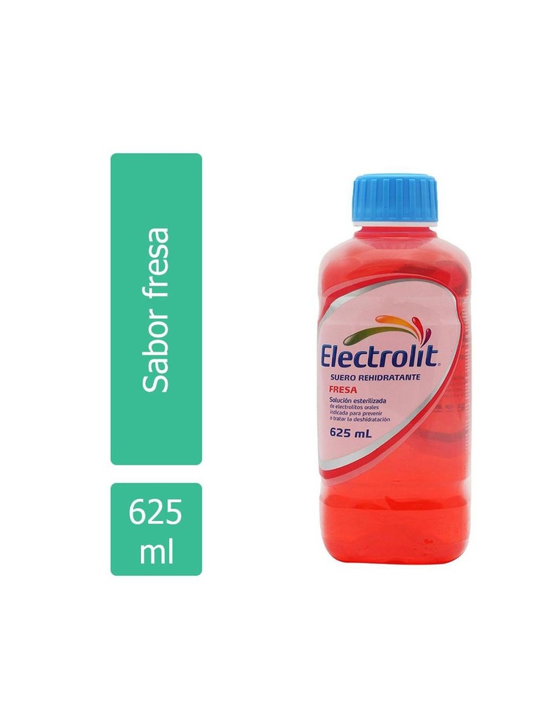 Electrolit Suero Rehidratante Botella Con 625Ml Sabor Fresa