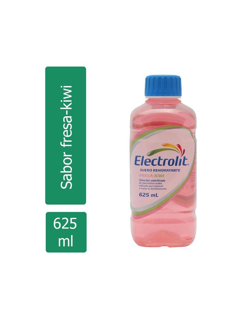 Electrolit Suero Rehidratante Botella Con 625Ml Sabor Fresa-