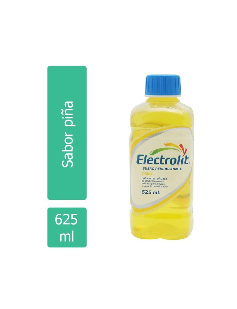 Electrolit Suero Rehidratante Botella Con 625Ml Sabor Piña