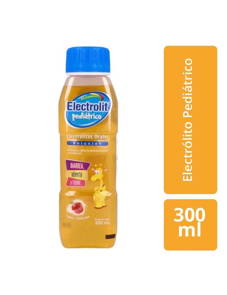 Electrólito Pediátrico Sabor Manzana 300 Ml