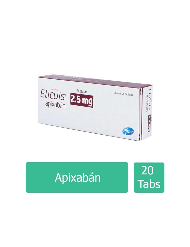 Elicuis 2.5 Mg 20 Tabletas 
